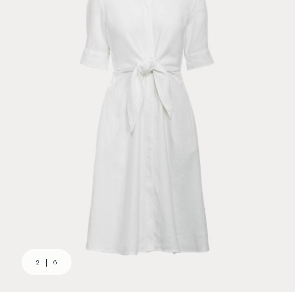 Ralph Lauren Black Label White Collar Sheath Dress